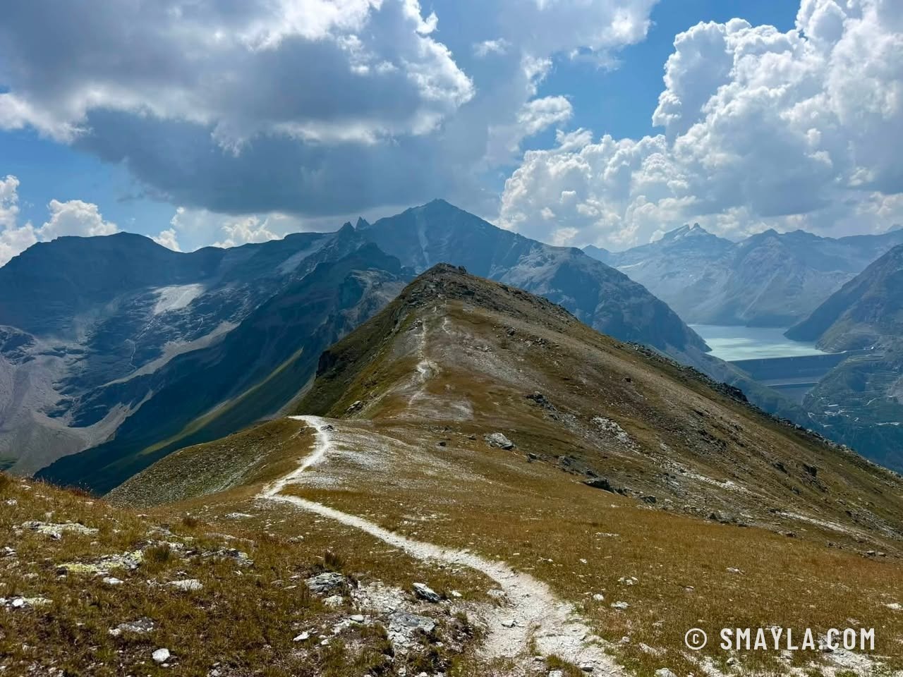 Crête et lac des Dix