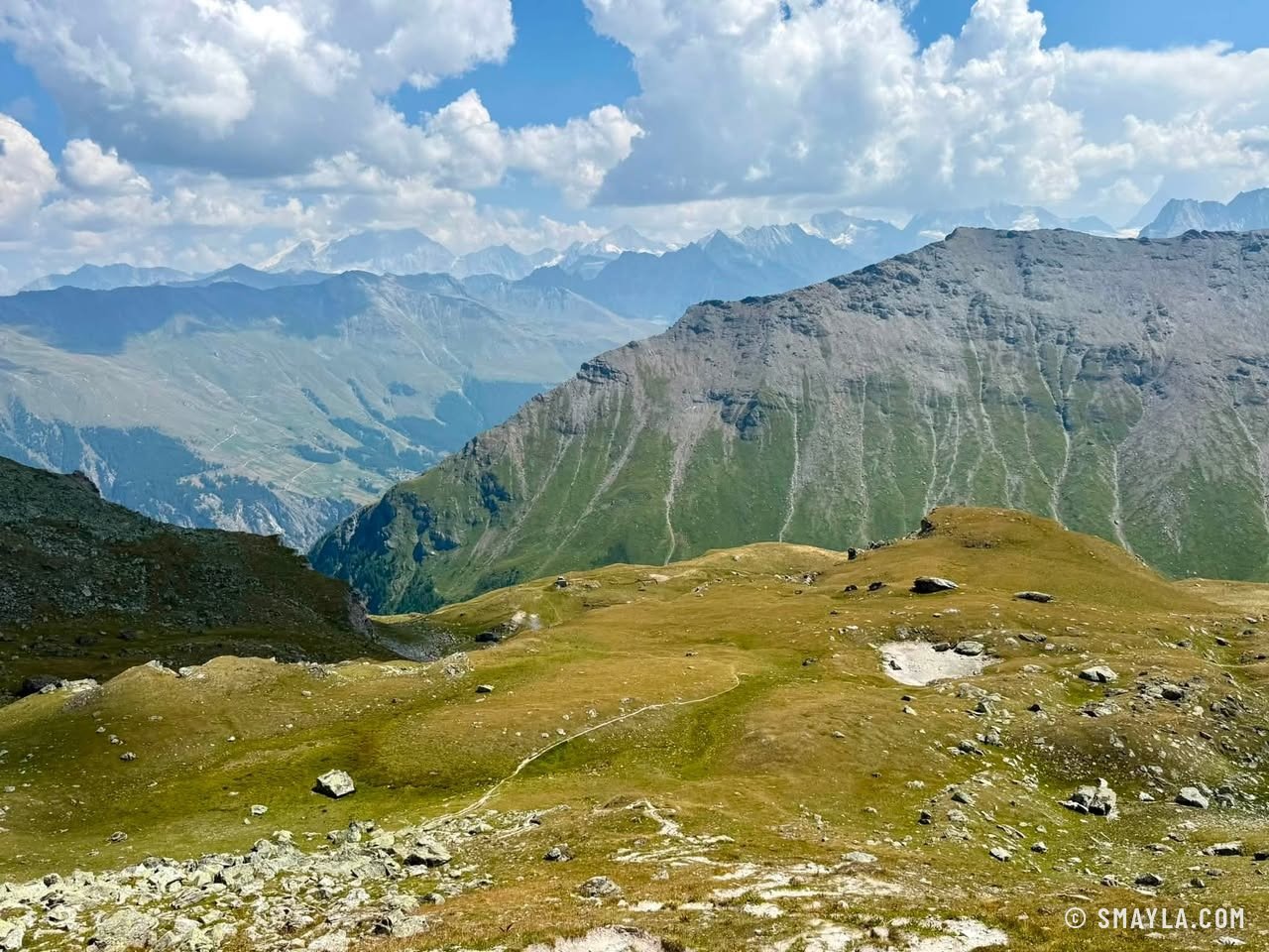 Pasture below the summit