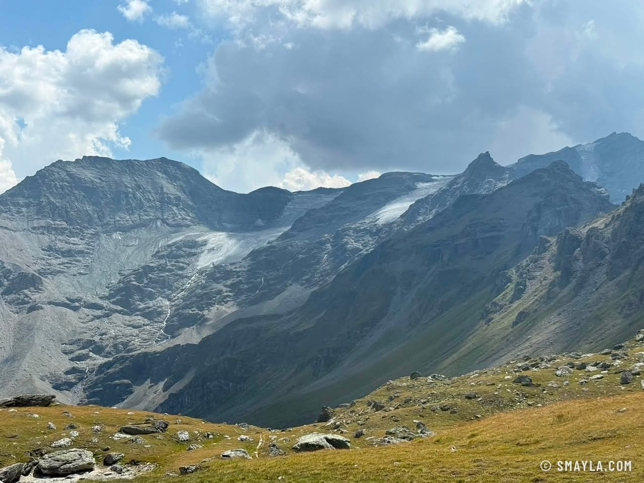 Glacier and peaks
