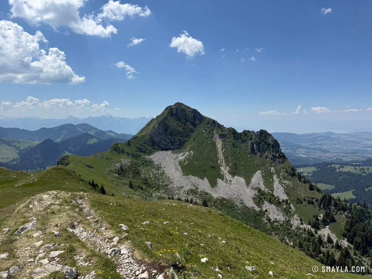 The Teysachaux from the ridge