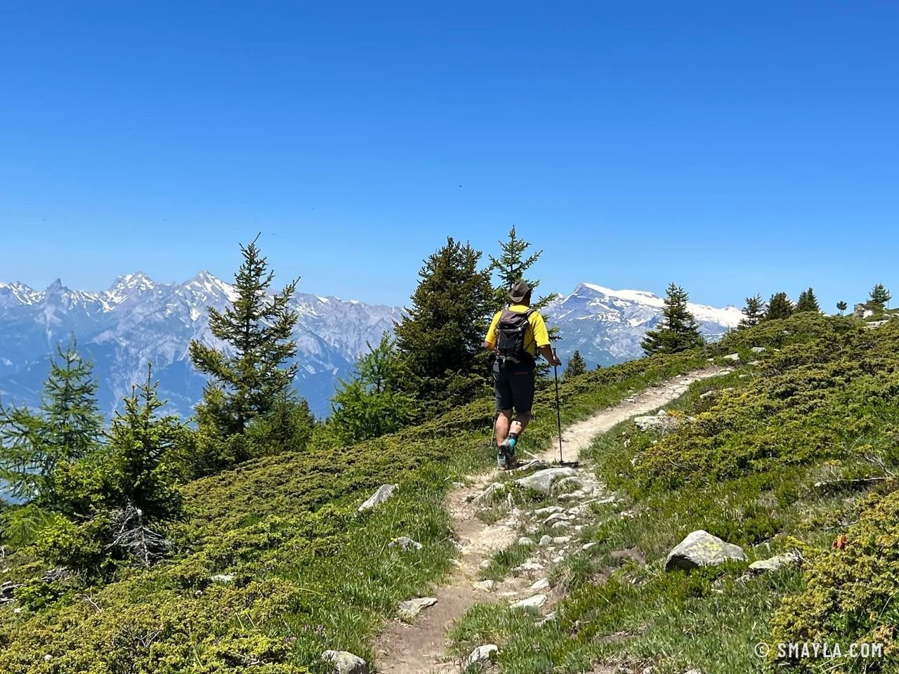 Christian sur le sentier
