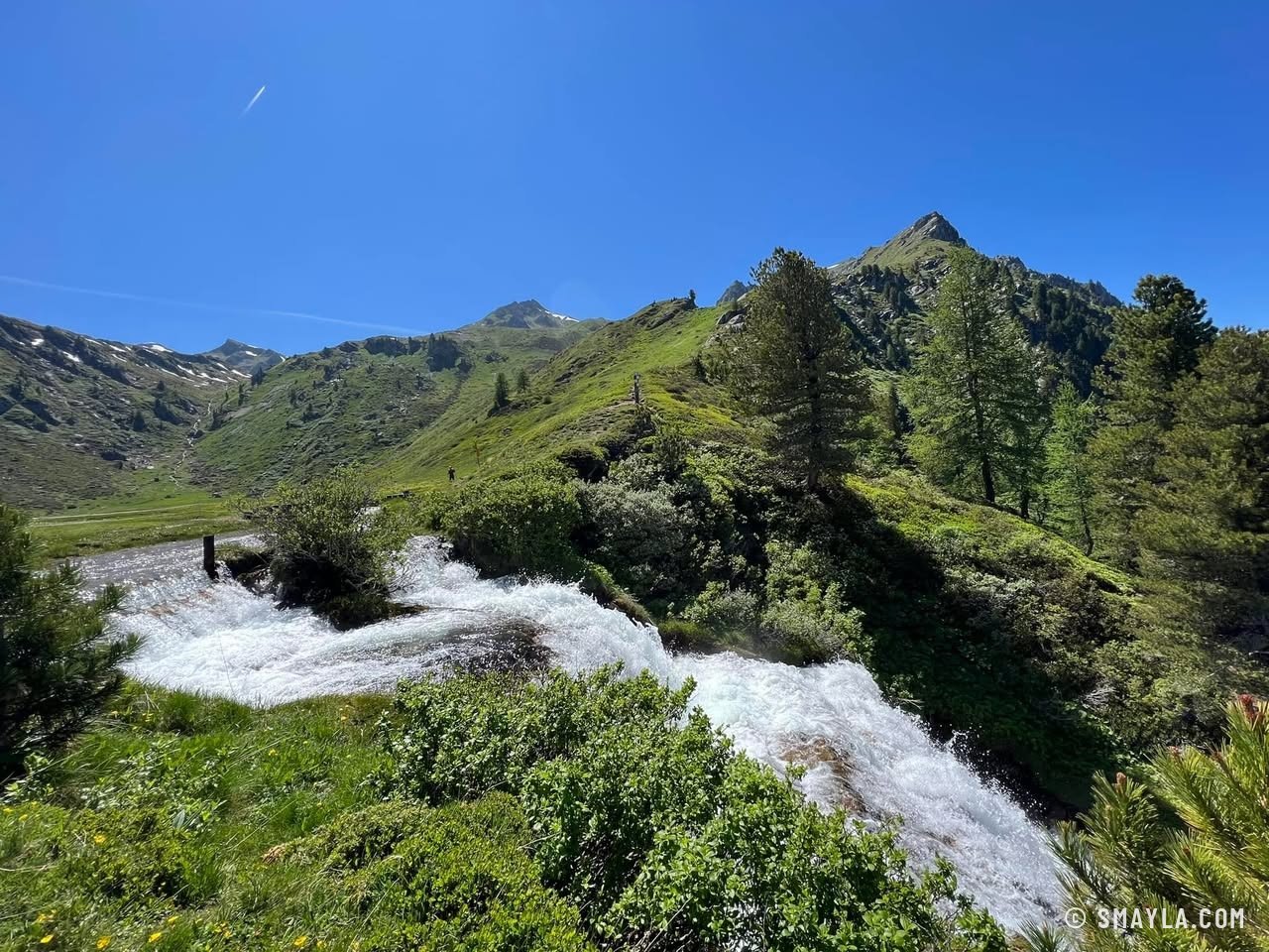 Combe et névé