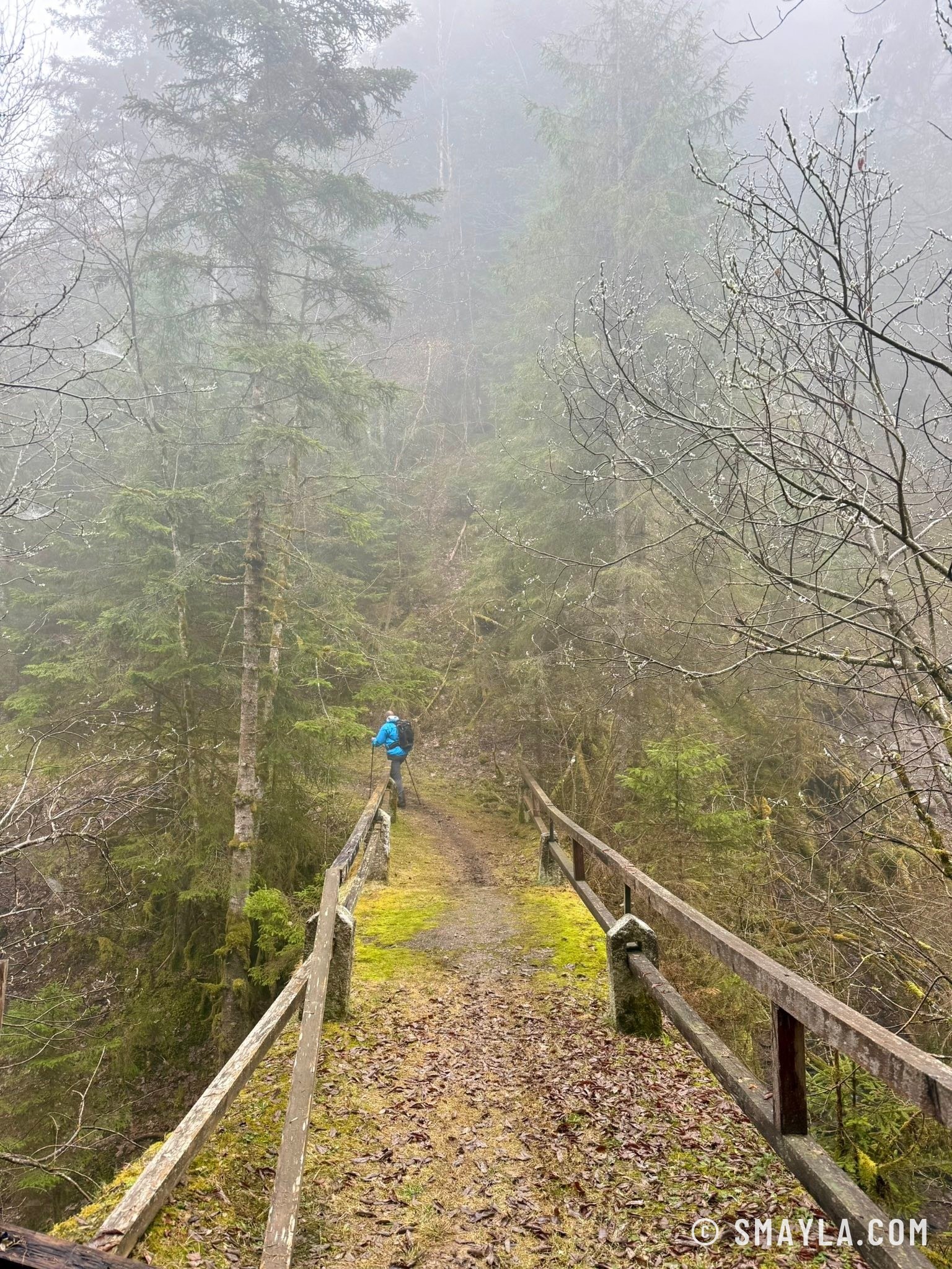 Christian sur la passerelle