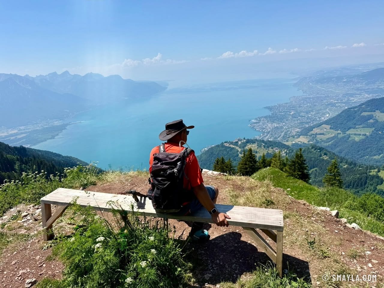 Christian face au Léman