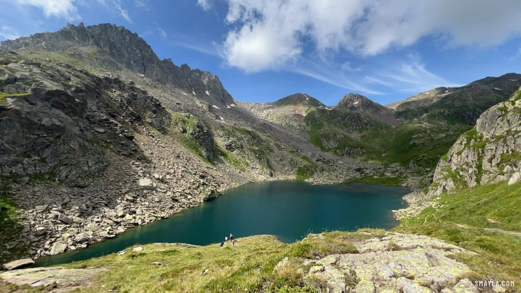 The lake at the source of the Rhine