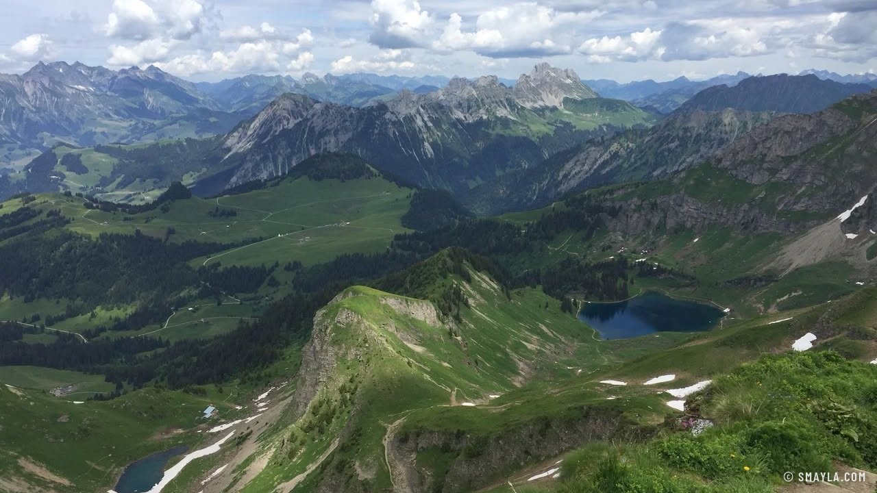 Le lac Lioson vu d'en haut