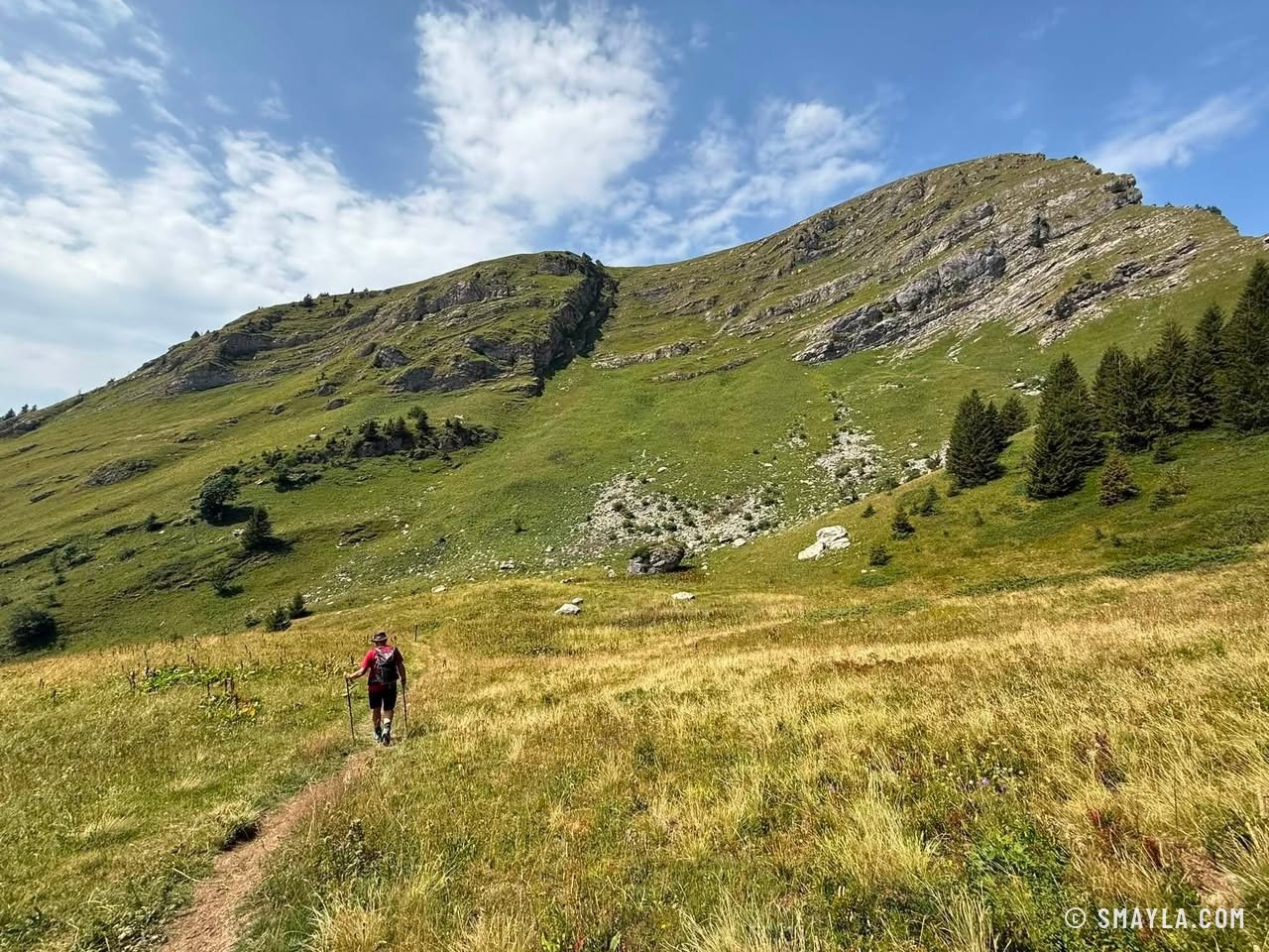 Grand pâturage vers le col
