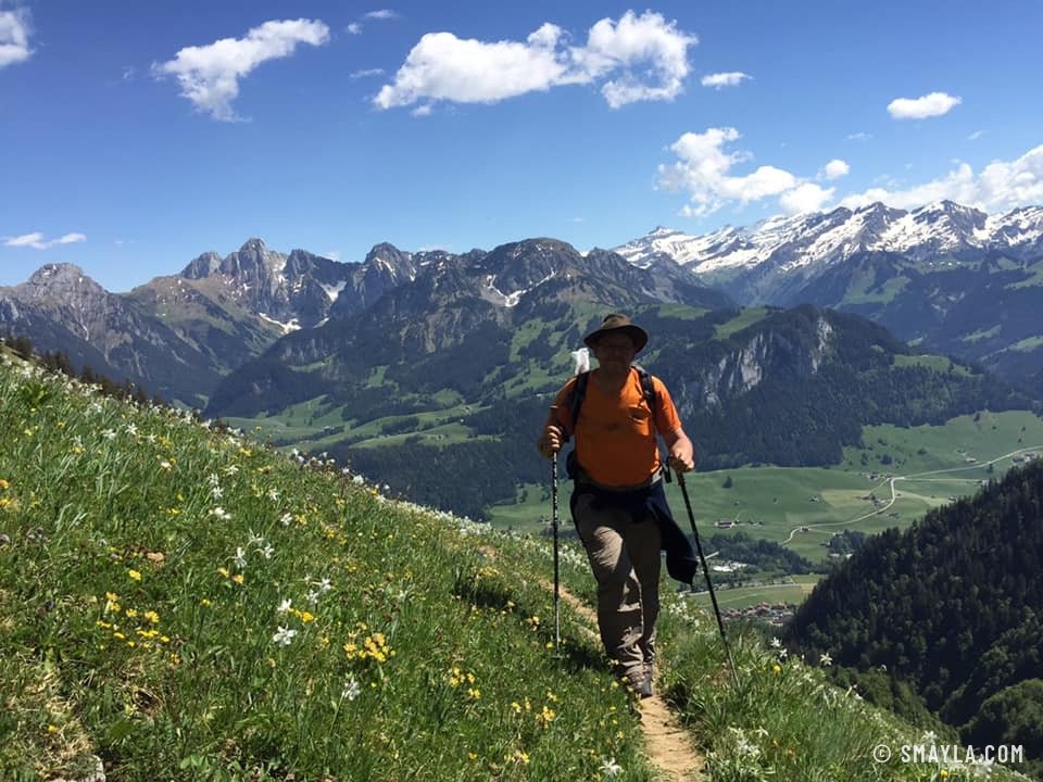 Christian sur le sentier