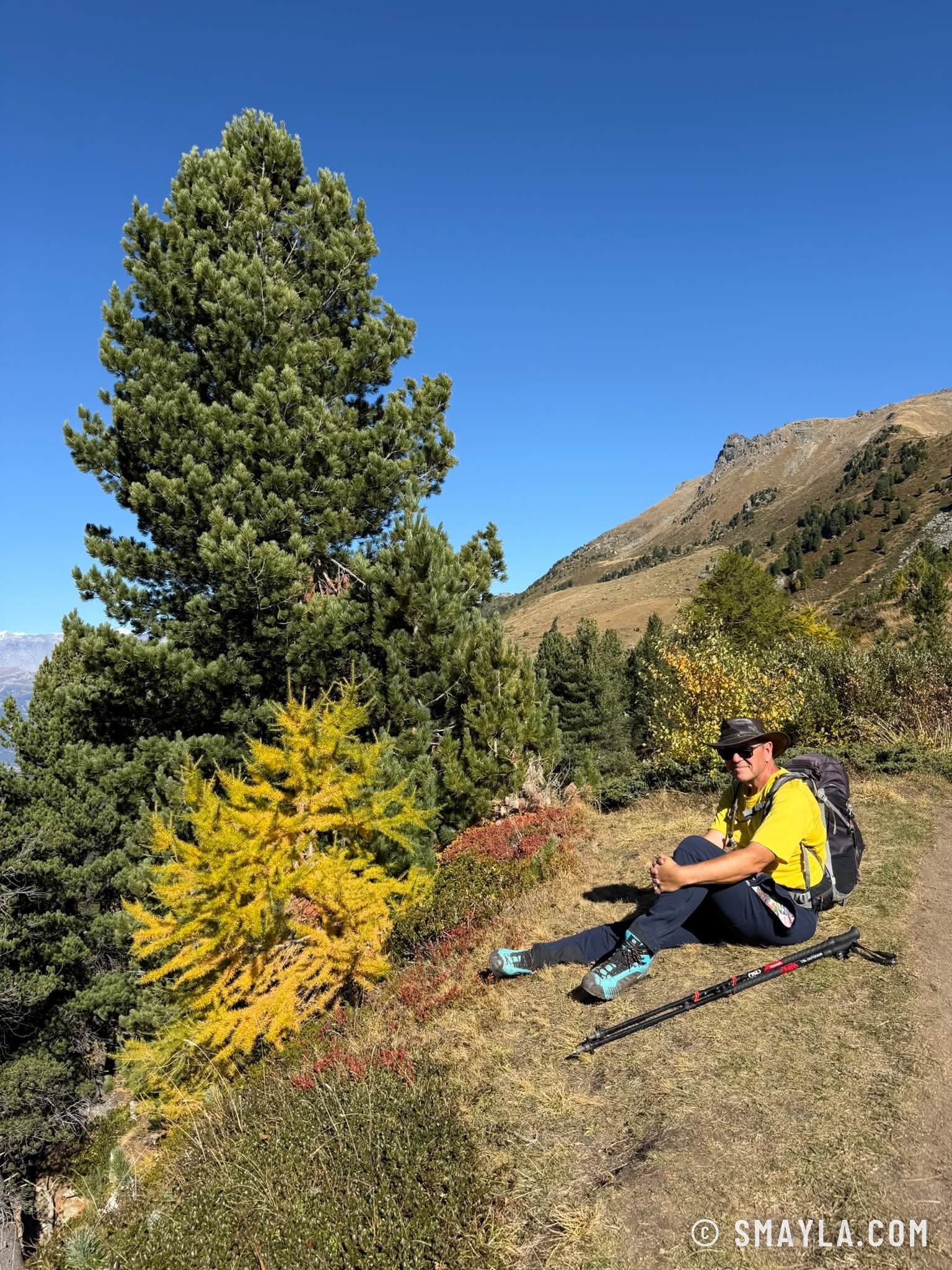 Christian sous le mélèze doré