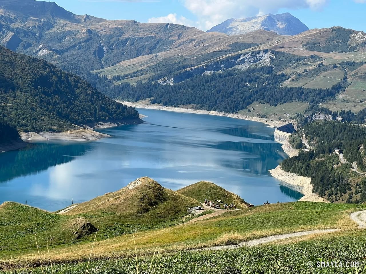 Le barrage vu du premier petit col