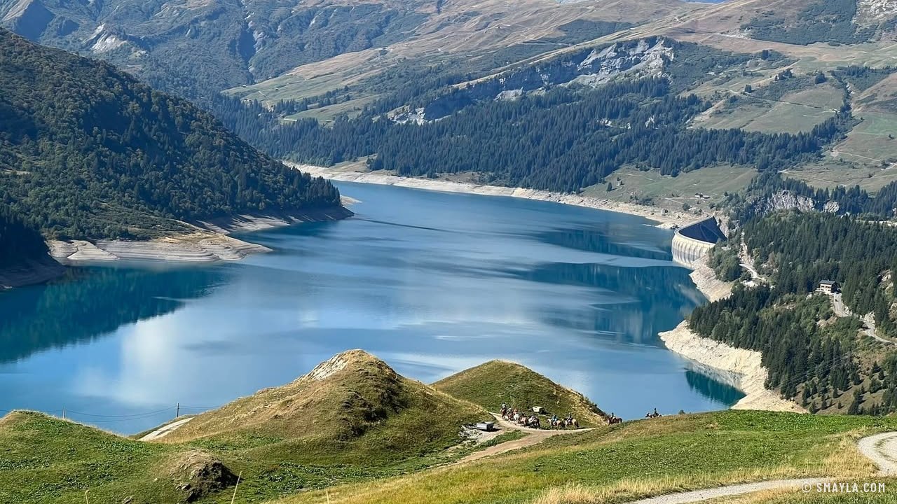 Le barrage vu du premier petit col