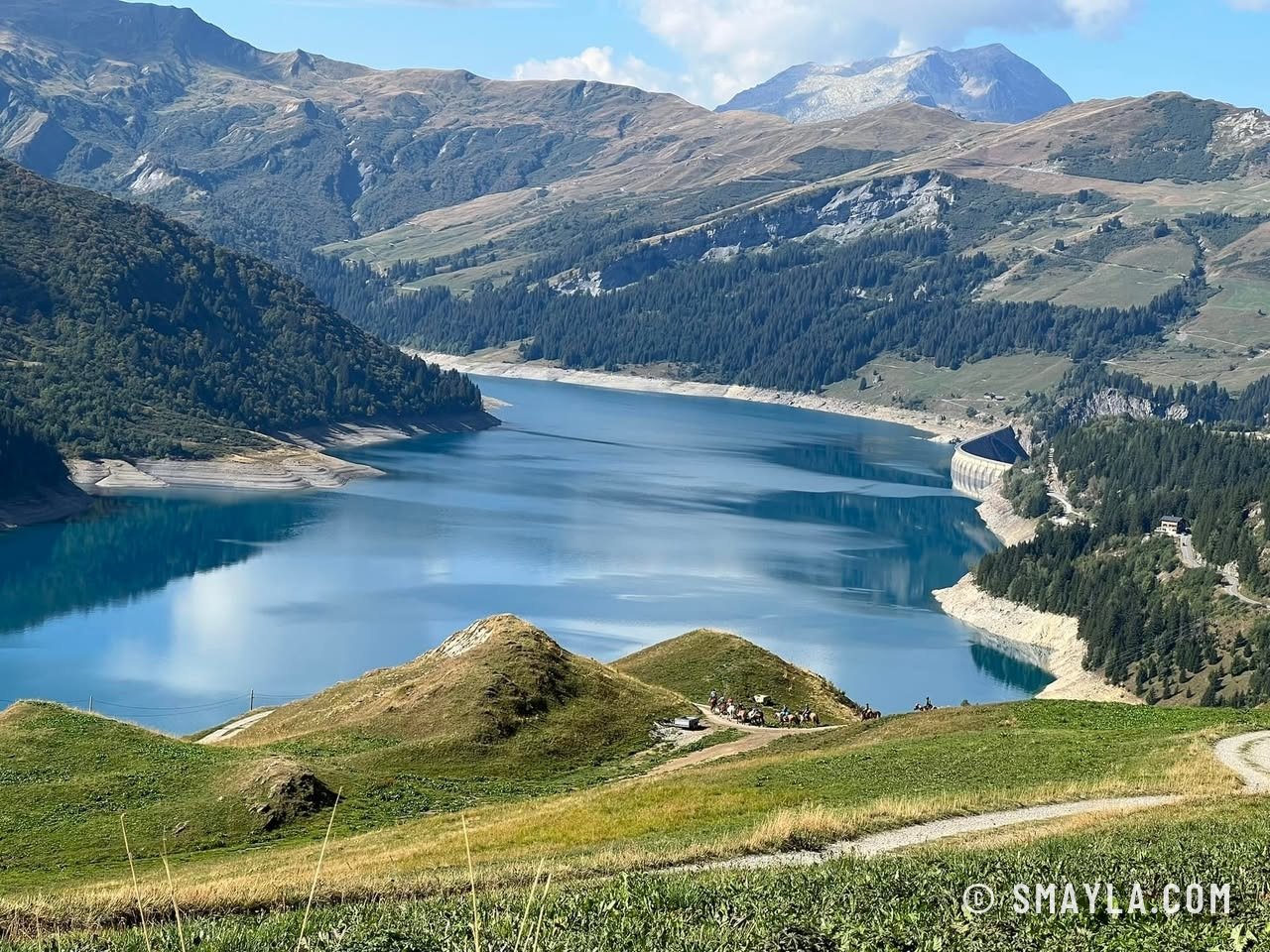 Le barrage vu du premier petit col