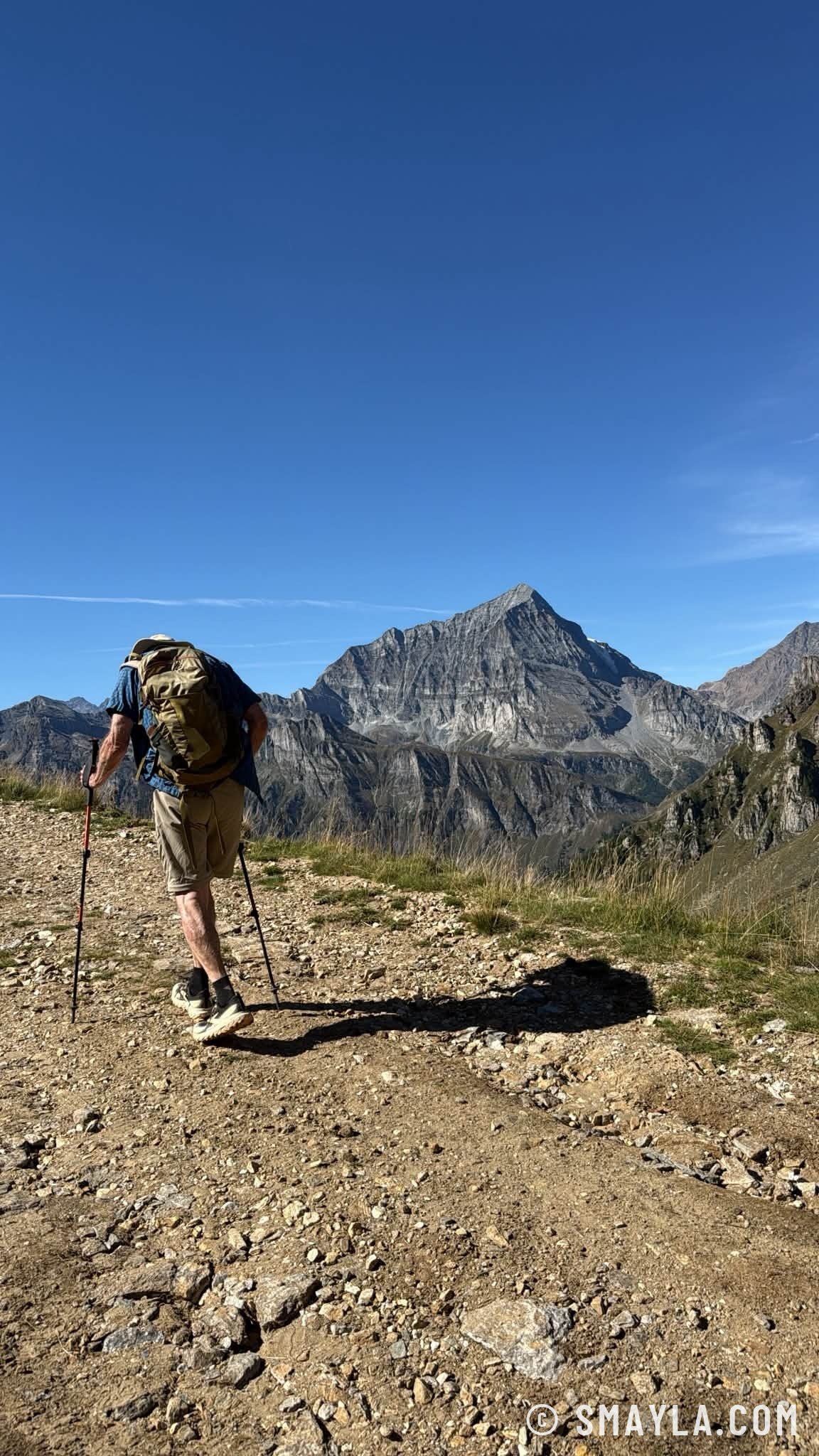 Christian sur le sentier