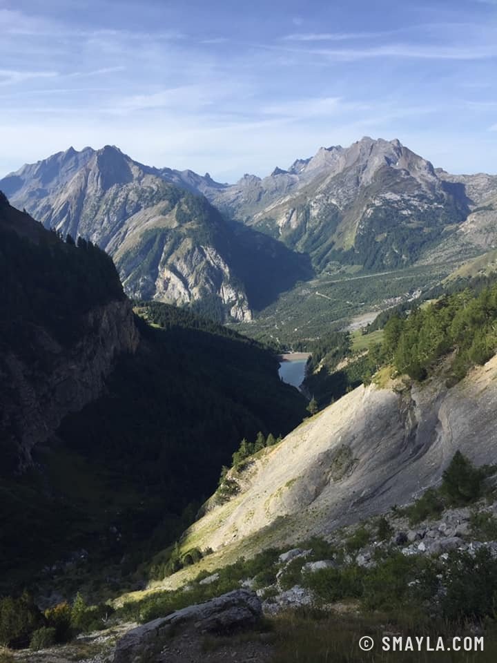 Vue plongeante depuis la montée