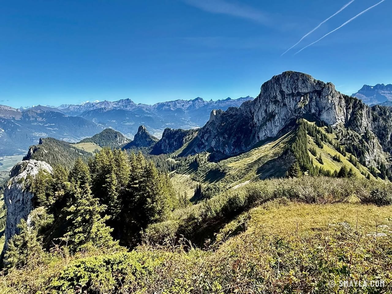 Massif calcaire au soleil