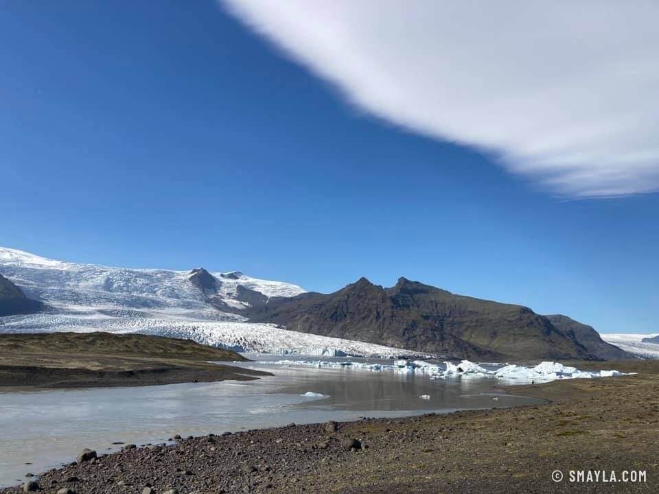 Langue glaciaire et lagune