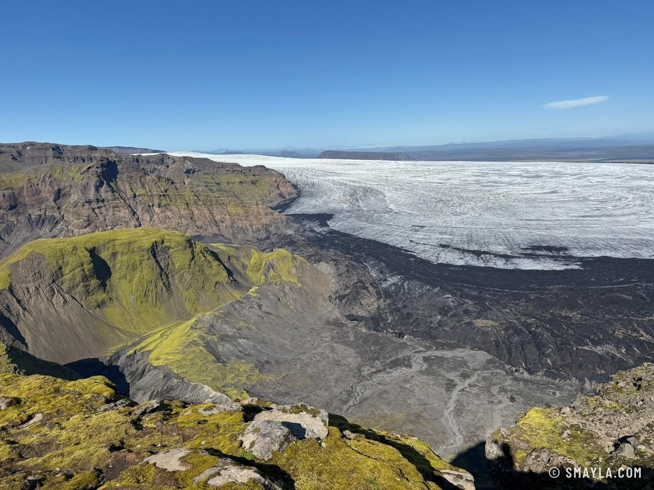 Le glacier et les mousses