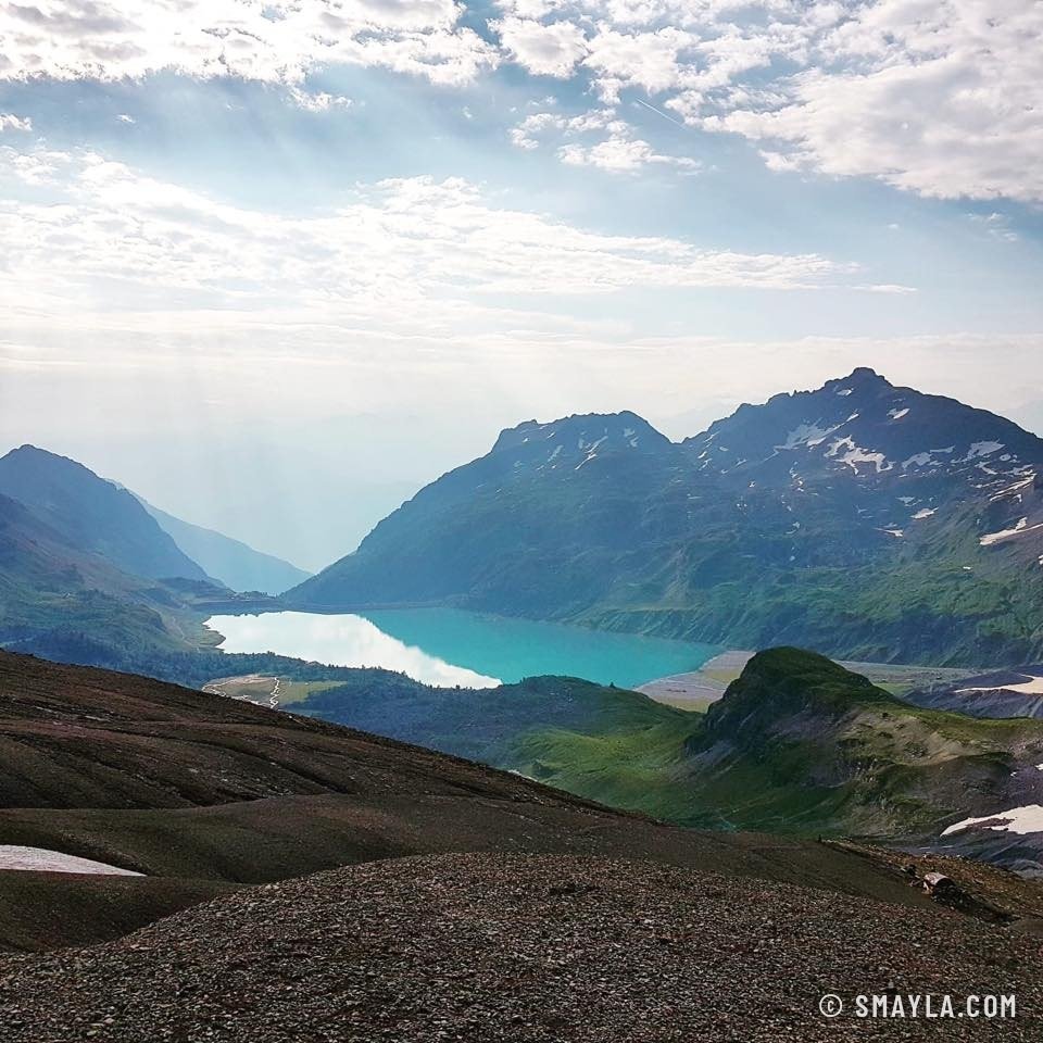 Le lac de Salanfe turquoise