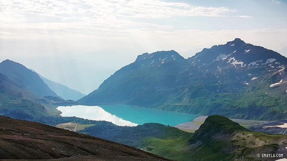 Le lac de Salanfe turquoise