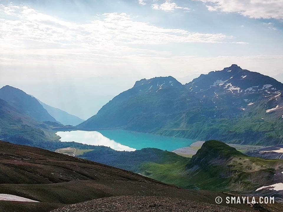 Le lac de Salanfe turquoise
