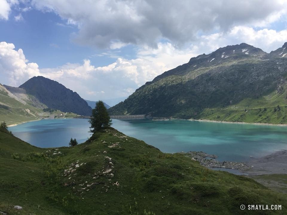 Le lac de Salanfe et l'alpage