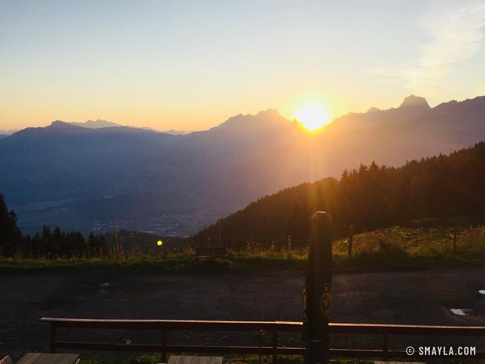 Lever de soleil depuis Chindonne