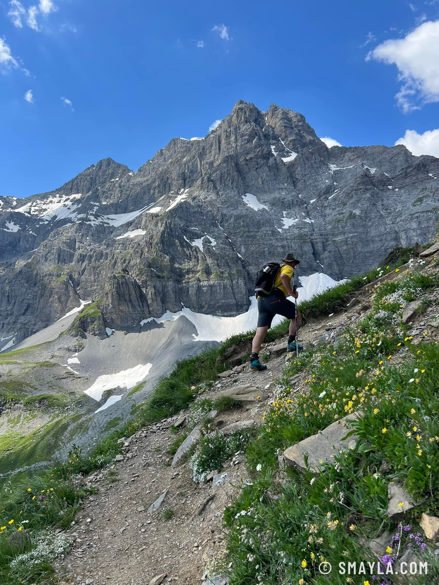 Christian on the climb