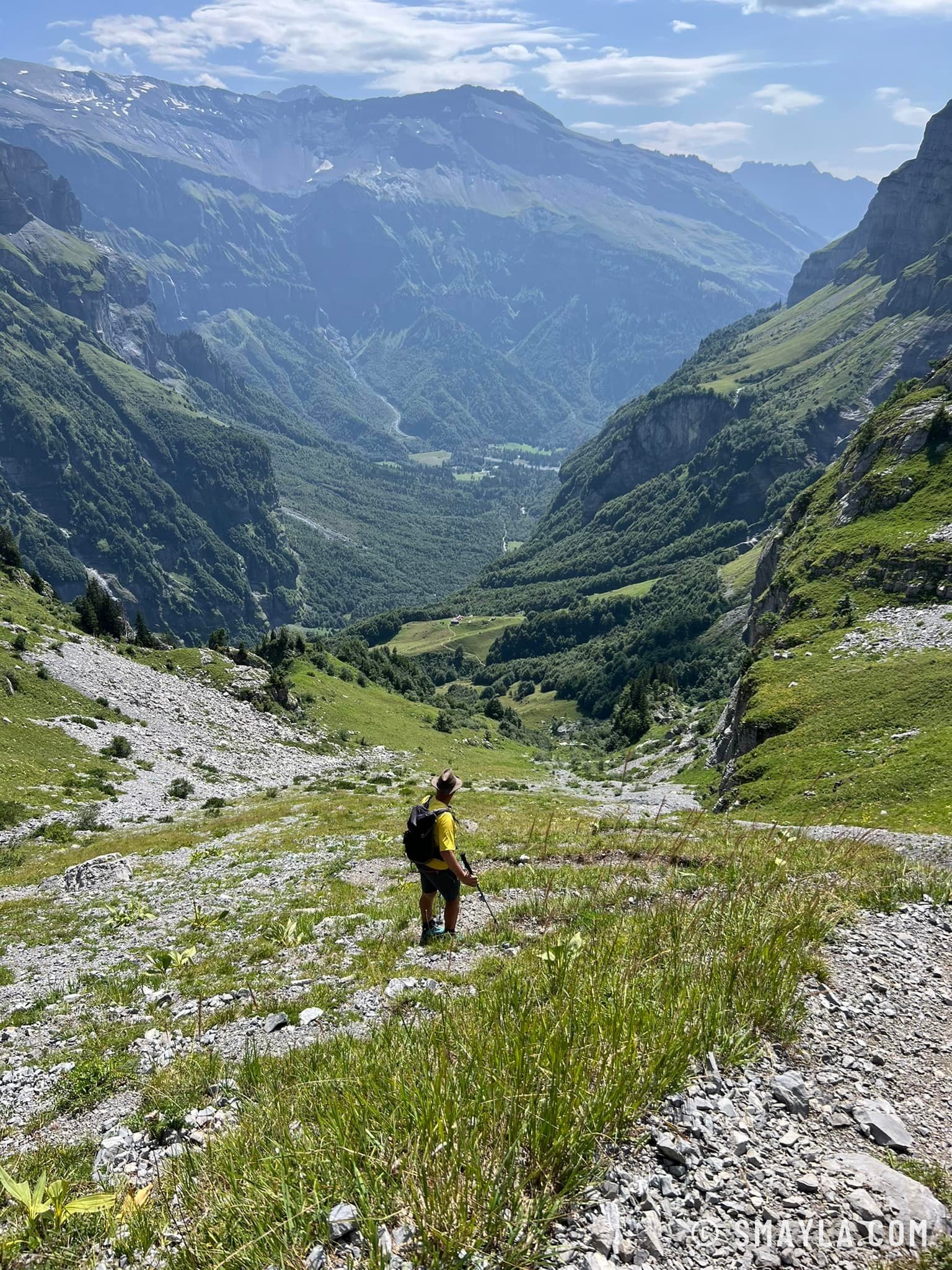 Christian dans la descente